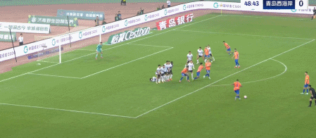 侧突破后右, 利禁区内左, 首回合交手